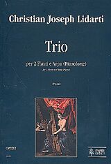 Christian Joseph Lidarti Notenblätter Trio per 2 flauti e Arpa