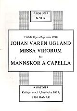 Johan Varen Ugland Notenblätter Missa virorum für Männerchor a cappella