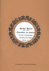 Michel Blavet Notenblätter Concerto en la mineur