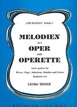  Notenblätter Melodien aus Oper und Operettefür