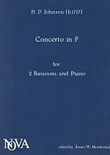 Hinrich Philip Johnsen Notenblätter Konzert F-Dur für 2 Fagotte und Streicher