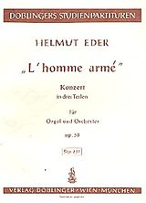 Helmut Eder Notenblätter LHomme armé op.50 für Orgel