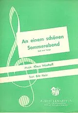 Klaus Wüsthoff Notenblätter An einem schönen Sommerabend