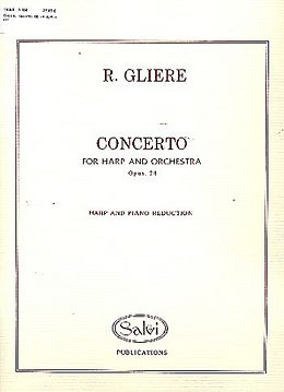Reinhold Glière Notenblätter Konzert op.74 für Harfe und Orchester