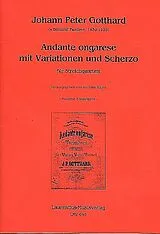 Johann Peter (= Pazdirek, Bohumil) Gotthard Notenblätter Andante ongarese mit Variationen und