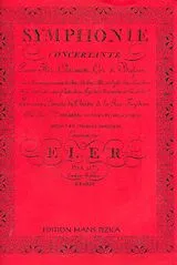 André Fréderic (Andreas) Eler Notenblätter Sinfonia concertante für Flöte