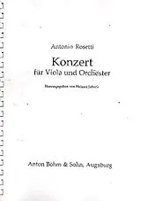 Antonio (Franz Anton Rössler) Rosetti Notenblätter Konzert für Viola und Orchester
