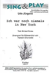 Udo Jürgens Notenblätter Ich war noch niemals in New York