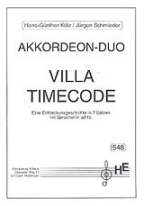 Hans-Günther Kölz Notenblätter Villa Timecode für 2 Akkordeons
