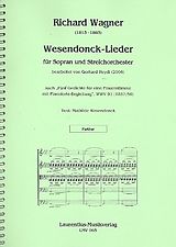 Richard Wagner Notenblätter Wesendonck-Lieder WWV91 für Sopran