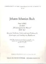 Johann Sebastian Bach Notenblätter Fuge b-Moll BWV867 für 2 Violinen