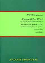 Antonio Vivaldi Notenblätter Konzert G-Dur RV492 für Fagott