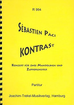 Sebastian Paci Notenblätter Kontrast für 2 Mandolinen und