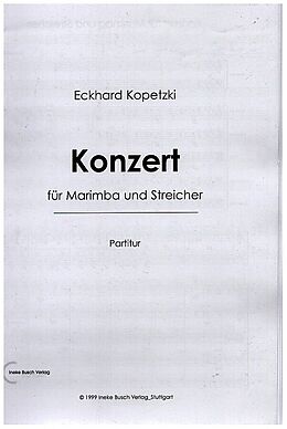 Eckhard Kopetzki Notenblätter Konzert