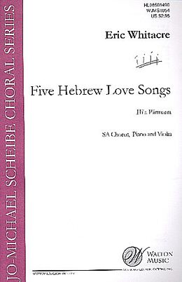 Eric Whitacre Notenblätter 5 hebrew Love Songs