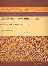 Claude Gervaise Notenblätter Danzas del Renacimiento vol.2 for 4 recorders