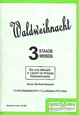 Reinhold Simmeth Notenblätter Waldweihnacht 3 staade Weisen für Hackbrett