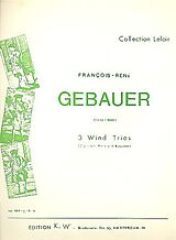 Francois-Réné Gébauer Notenblätter Trio F-Dur Nr.1