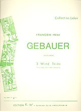 Francois-Réné Gébauer Notenblätter Trio c-Moll Nr.2 für Klarinette, Horn und Fagott