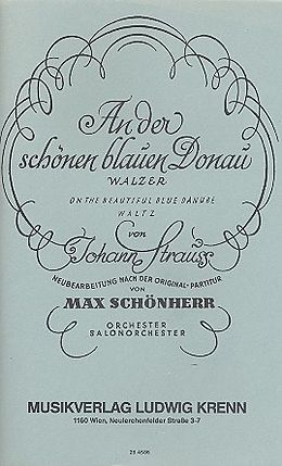 Johann (Sohn) Strauss Notenblätter An der schönen blauen Donau op.314