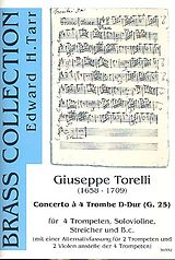 Giuseppe Torelli Notenblätter Concerto à 4 Trombe D-Dur G.25 für 4 Trompeten