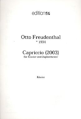 Otto Freudenthal Notenblätter Capriccio für Klavier und Zupforchester
