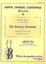 Christopher Simpson Notenblätter Autumne from The Seasons