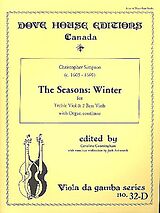 Christopher Simpson Notenblätter Winter from The Seasons for treble viol and