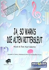 Karl Valentin Notenblätter Ja so warns die alten Rittersleut
