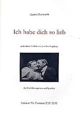 Agnes Dorwarth Notenblätter Ich hab dich so lieb für Sprecher