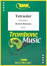 Herbert *1925 Baumann Notenblätter Tetraeder für 4 Posaunen