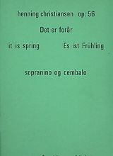 Henning Christiansen Notenblätter Det er forar op.56 für Sopraninoblockflöte