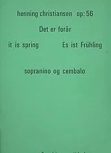 Henning Christiansen Notenblätter Det er forar op.56 für Sopraninoblockflöte
