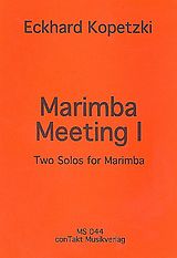 Eckhard Kopetzki Notenblätter Marimba Meeting Band 1 für Marimbaphon