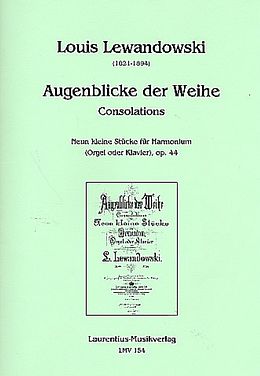 Louis Lewandowski Notenblätter Augenblicke der Weihe op.44