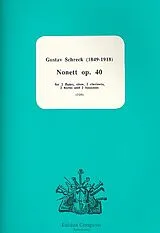 Gustav Schreck Notenblätter Nonett op.40 for 2 flutes, oboe