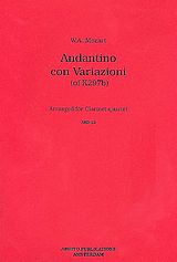 Wolfgang Amadeus Mozart Notenblätter Andantino con Variazioni KV297b