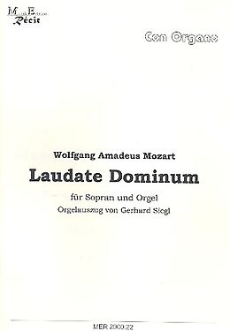Wolfgang Amadeus Mozart Notenblätter Laudate dominum für Sopran und Orgel