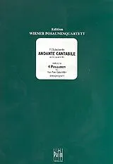 Peter Iljitsch Tschaikowsky Notenblätter Andante cantabile aus dem Streichquartett