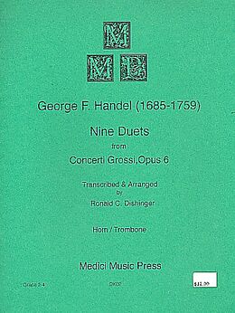Georg Friedrich Händel Notenblätter 9 Duets from Concerti Grossi op.6