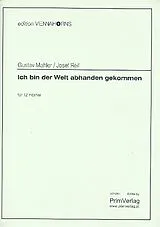 Gustav Mahler Notenblätter Ich bin der Welt abhanden gekommen