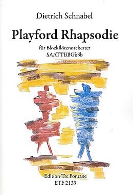 Dietrich Schnabel Notenblätter Playford Rhapsodie für Blockflöten