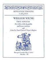 William Young Notenblätter 2 Sonatas for violin, viola da gamba