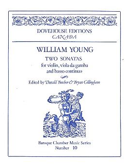 William Young Notenblätter 2 Sonatas for violin, viola da gamba