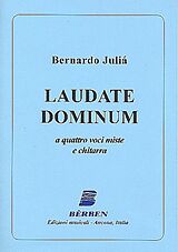 Bernado Juliá Notenblätter Laudate Dominum für 4 Stimmen