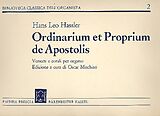 Hans Leo Hassler Notenblätter Ordinarium et proprium de Apostolis