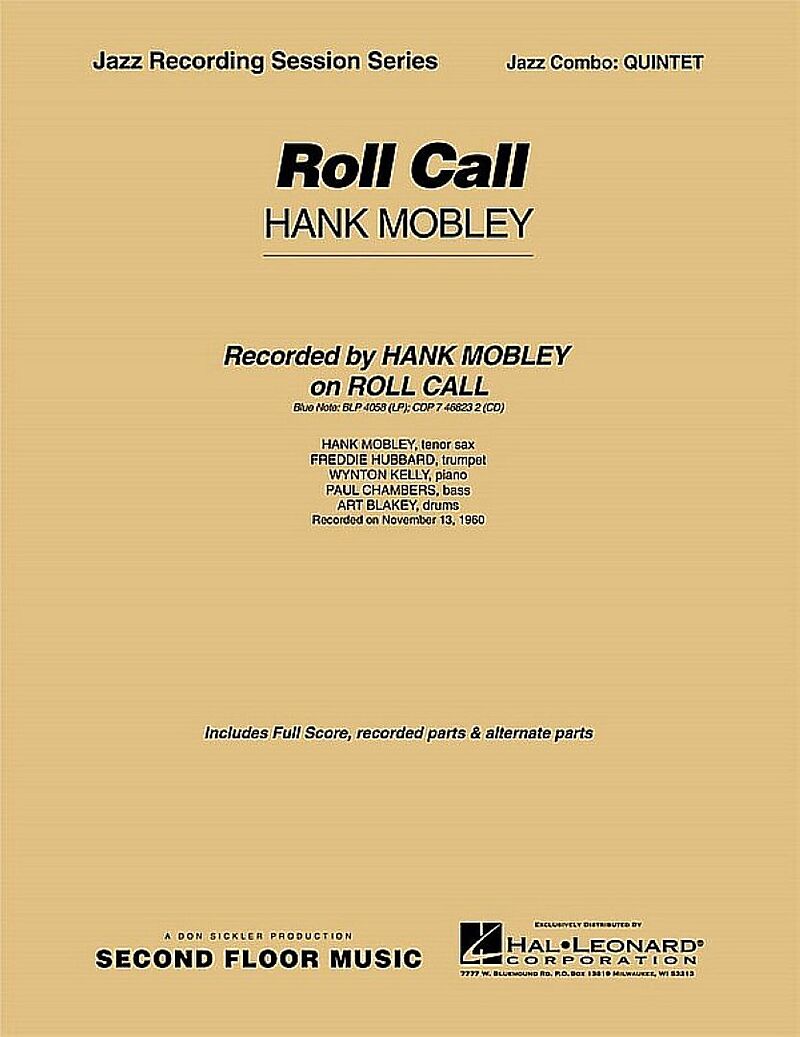 Roll Callfor jazz combo quintet