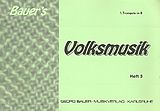  Notenblätter Bauers Volksmusik Band 3für Blasorchester