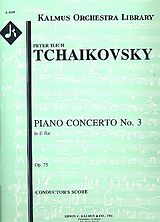 Peter Iljitsch Tschaikowsky Notenblätter Concerto e flat major no.3 op.75