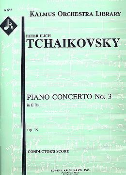 Peter Iljitsch Tschaikowsky Notenblätter Concerto e flat major no.3 op.75